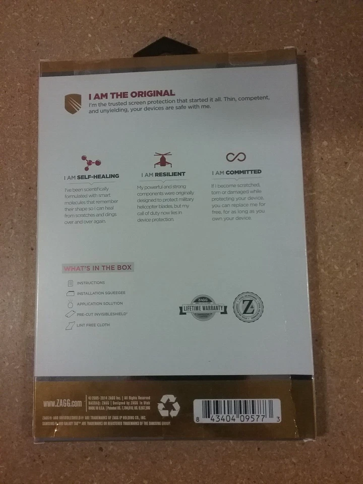 ZAGG invisibleShield Screen Protector for Samsung Galaxy Tablet 3 7.0 - Image 2 of 2