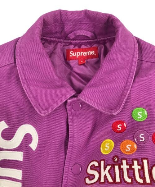 Supreme Skittles Mitchell Ness Varsity Jacket Purple size S