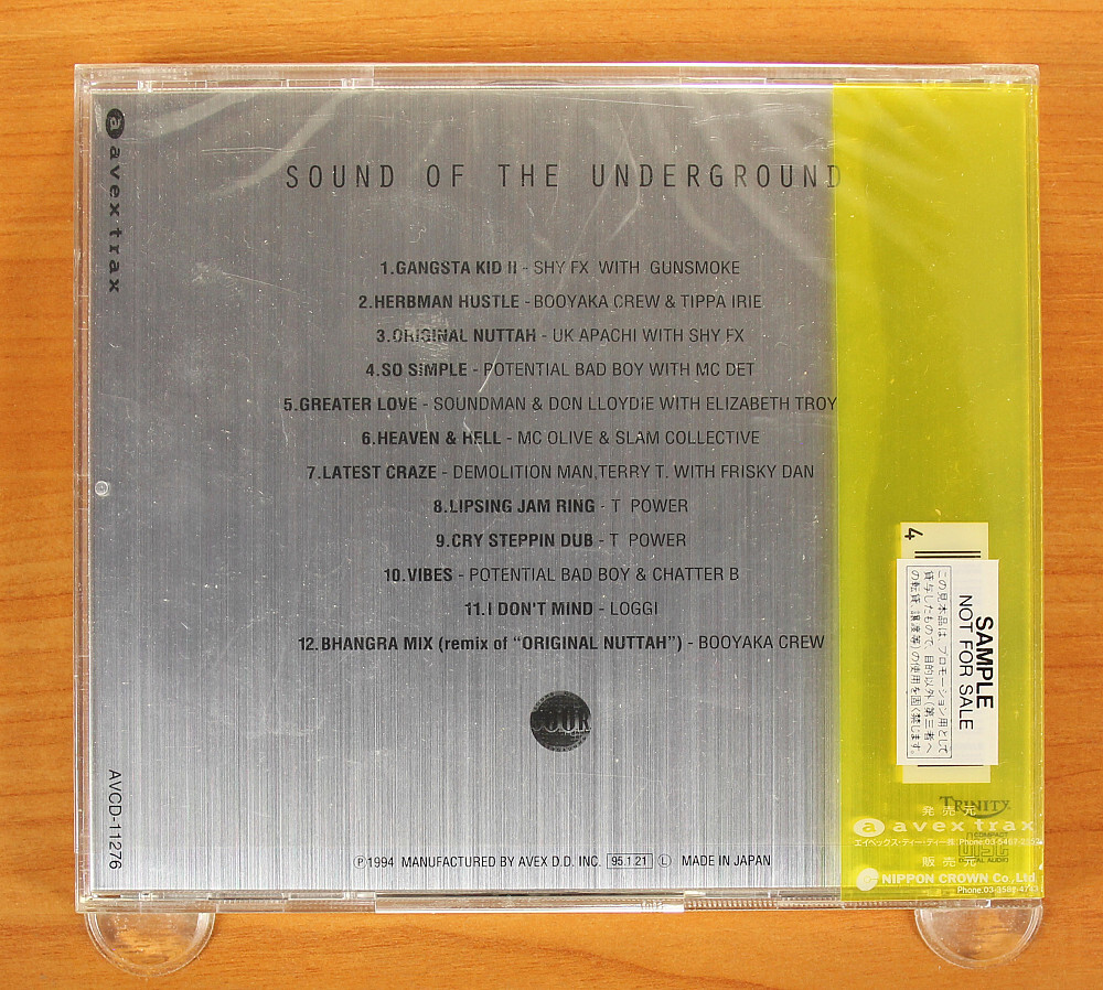 Various - Sound Of The Underground CD (Japan 1995 Avex Trax Various - Sound Of The Underground CD (Japan 1995 Avex Trax