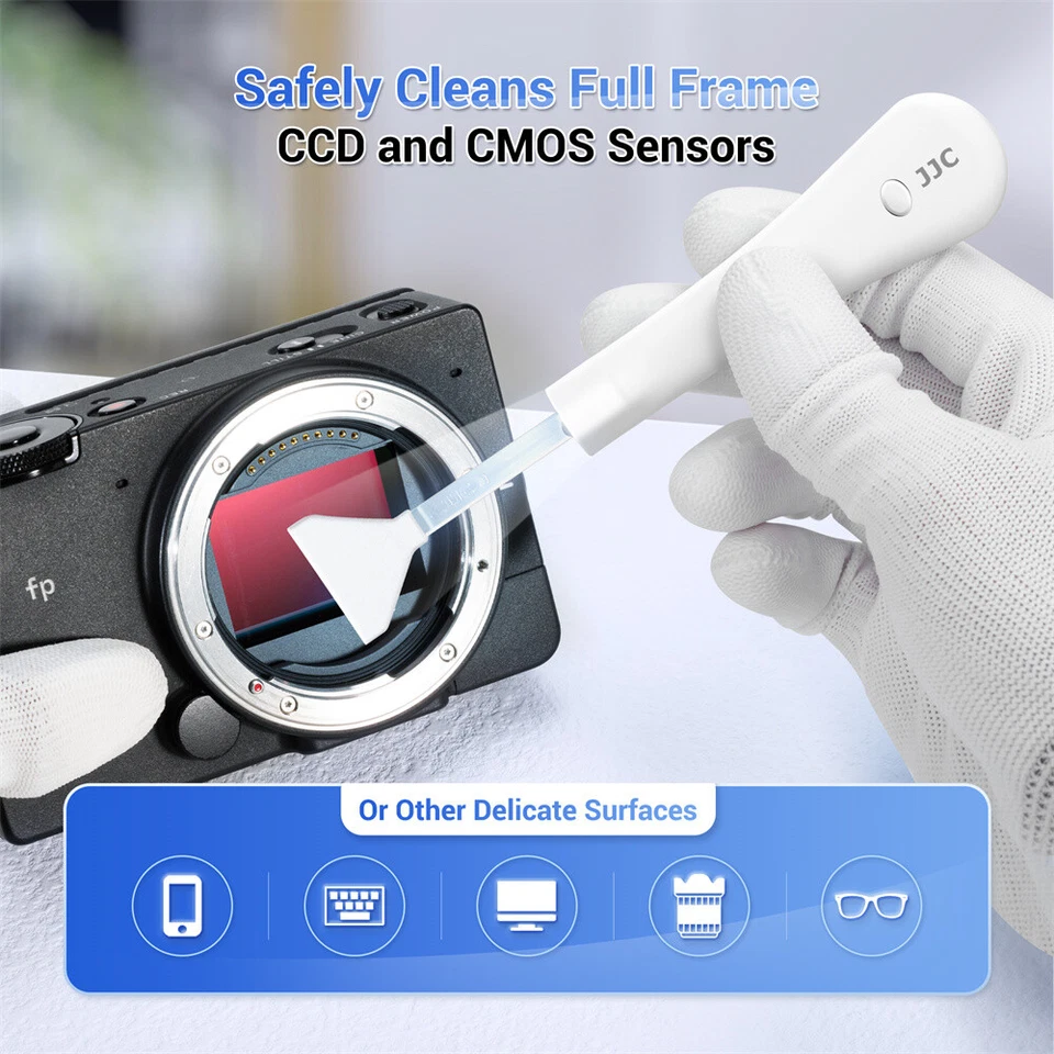 Kit de solução de cotonete de limpeza sensor quadro completo JJC 10 peças com câmera de luz de alça - Imagem 4 de 4