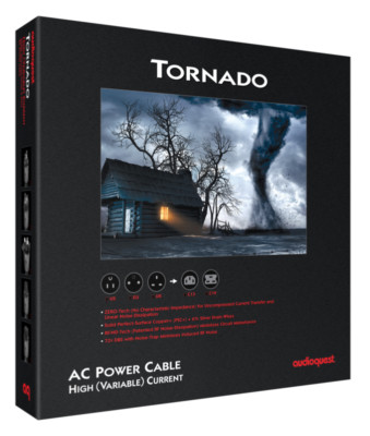 AudioQuest Tornado C19 20 Amp Power Cord - 2.0 Meter - Authorized Dealer