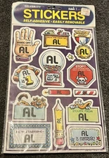 VTG Celebrity Mark 1 NAME STICKERS 1982 1983 SEALED NEW Scrapbooking YOU PICK!!