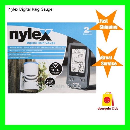 Nylex Digital Rain Gauge Wireless Selfemptying Rain Collector eBC eBay