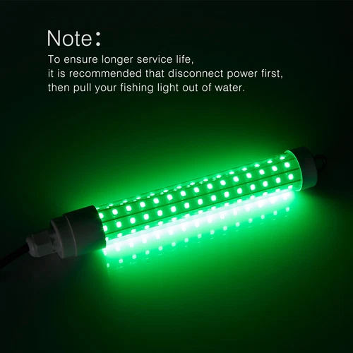 50000Lumens 12V 126 LED Green Underwater Fishing Light Lamp Fish Attract 5m - Picture 15 of 17