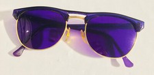 RARE Vtg SS PAIR Purple Frame  Lens Plastic/Metal Women's Sunglasses 3913-0-3