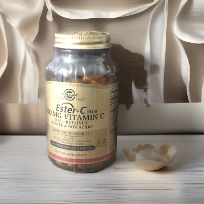 Solgar Ester-C Plus Vitamin C Vegetable Capsules, 500 Mg, 100 Count