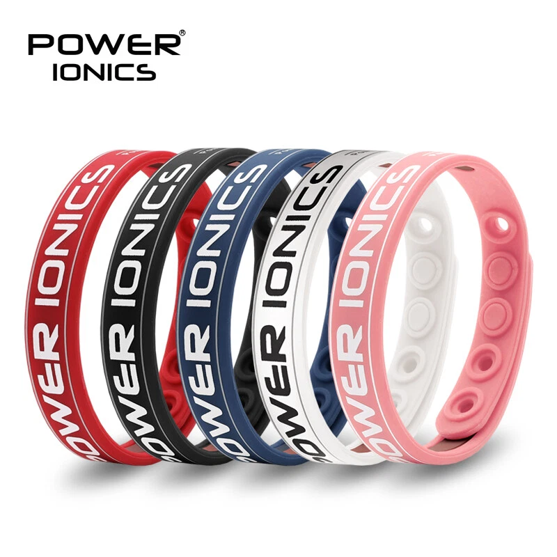 POWER IONICS Sports Basketball Silicone Waterproof Anion Bracelet