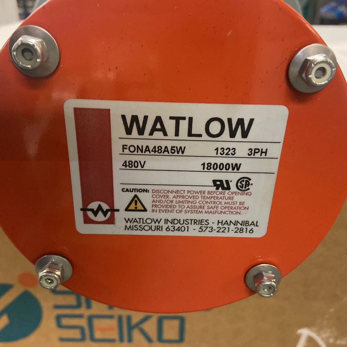 Watlow,FONA48A5W,Immersion Heater 18000W 480V 3PH | eBay