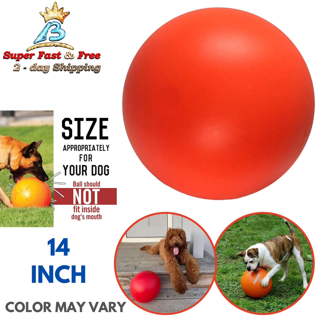 Ball For Dog Ball Energetic Herding Fun Play Pet Supplies Indestructible Toy  14