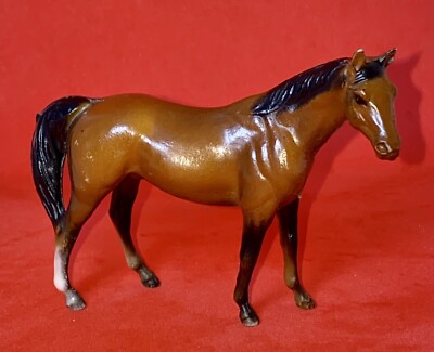 Vintage Breyer Stablemates Citation Brown Horse Black Tail Mane 1976