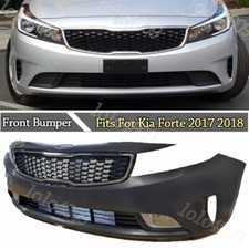 For 2017 2018 Kia Forte Complete Front Bumper Cover Grille Fog Lamp Kit