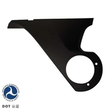 Tesla Model Y side mirror upper trangle Left Black Material ABS