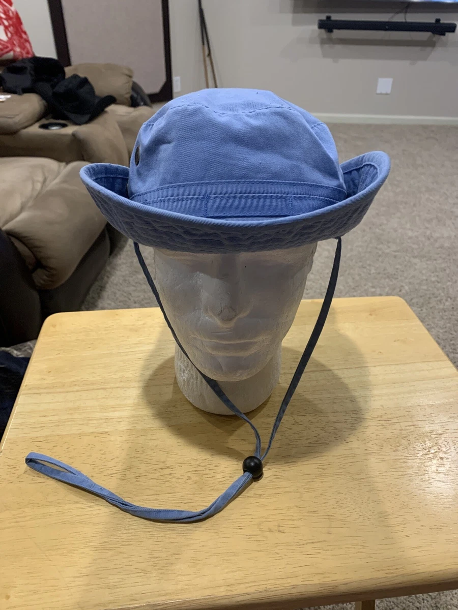 Ethos Blue Outback Fishing Gardening Mowing Vented Bucket Hat One Size