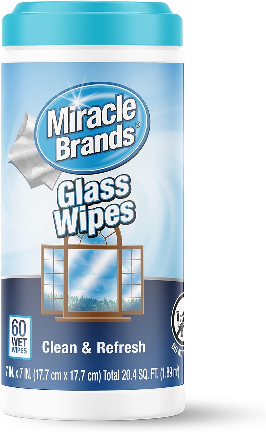 for Glass, Disposable and Streak Free Cleaning Wipes for Mirrors, Windows, Kitch