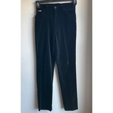VTG Lauren Ralph Lauren size XS/Small Velvet Black pants stretch skinny Made US