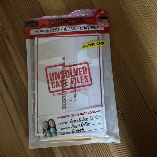 UNSOLVED CASE FILES Cold Case Murder Mystery Game Avery &