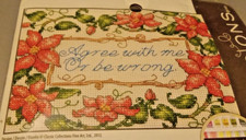 Dimensions Counted Cross Stitch Kit, Agree with Me or Be Wrong A02E