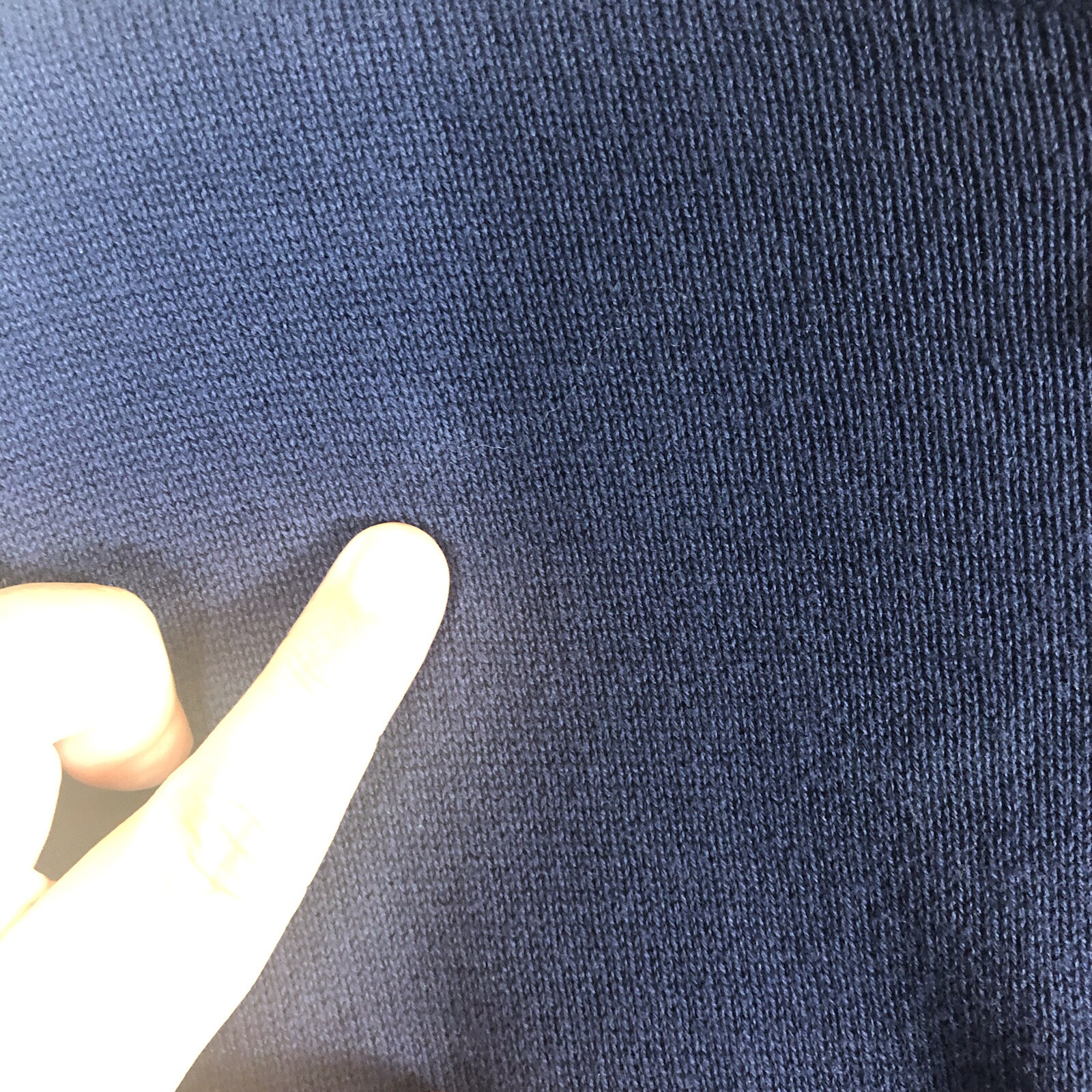 Men's Express Basic Solid Navy Blue Quarter Zip L… - image 7