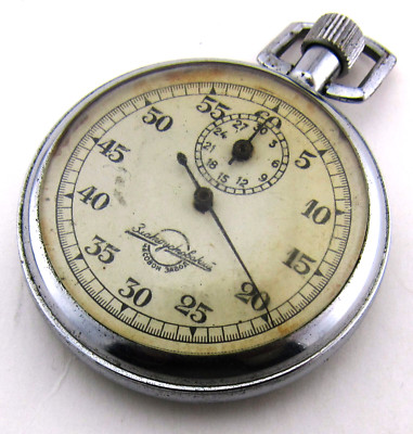 UdSSR Stoppuhr ZCHZ Sowjetisch Vintage 100% Original 1 Knopf, Sport 30 Minute...