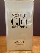 Acqua Di Gio ABSOLU by GIORGIO ARMANI 4.2 OZ / 125 ml EDP Spray SEALED Box RARE