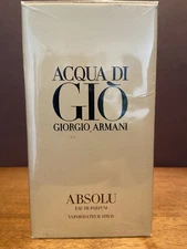 Acqua Di Gio ABSOLU by GIORGIO ARMANI 4.2 OZ / 125 ml EDP Spray SEALED Box RARE