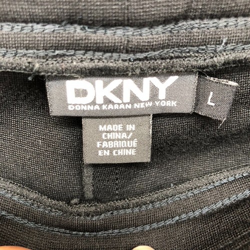 Dkny Leggings Womens Large Lamb Leather Moto Pants Biker Rocker Goth Emo - Picture 5 of 10