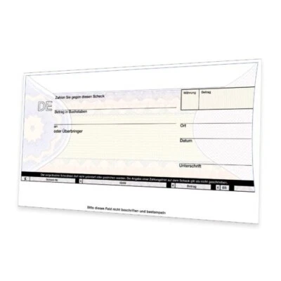 LITFAX EUROPA - Spendenscheck - PR-Scheck - Bankenscheck, Format: 60 x 34 cm