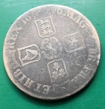 1696 William III 925 silver crown 3rd bust ESC 1004. #238