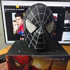 Handmade 1:1 Spiderman Tobey Maguire Hood Mask 3D Headwear Adult Wearable BL New