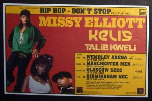 Missy Elliot This Is Not a Test Tour 2004 Small Poster Type Concert Ad, Advert