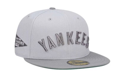 New Era New York Yankees Two Tone Gray 59FIFTY Hat Size 7 1/4 Green UV