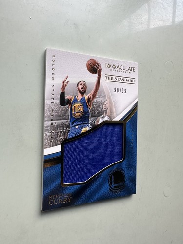 2016 Panini Immaculate The Standard Jersey Stephen Curry /99 Golden State GSW - Picture 3 of 10