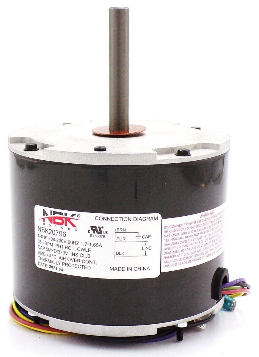 Condenser FAN MOTOR 1/4 HP Fits York Coleman S1-02427596000