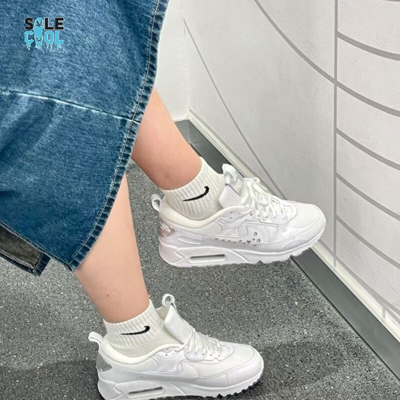 【NIKE】 エア マックス 90 フューチュラ FQ8888-100 Nike Air Max 90 Futura White Women's Sneaker Shoes FQ8888