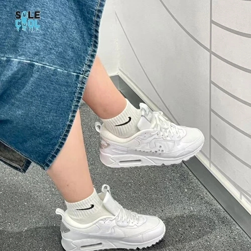 Nike Air Max 90 Futura White Women's Sneaker Shoes FQ8888-100