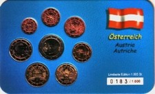 Kursm&uuml;nzsatz KMS Flutkatastrophe &Ouml;sterreich 2002 stempelglanz selten 16a