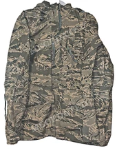 USAF ABU APECS AIR FORCE TIGER STRIPE GORETEX JACKET LARGE REGULAR  LR L-R