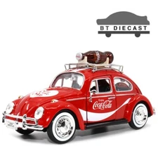MOTOR CITY CLASSICS COCA COLA 1966 VOLKSWAGEN BEETLE 1/24 RED 424066