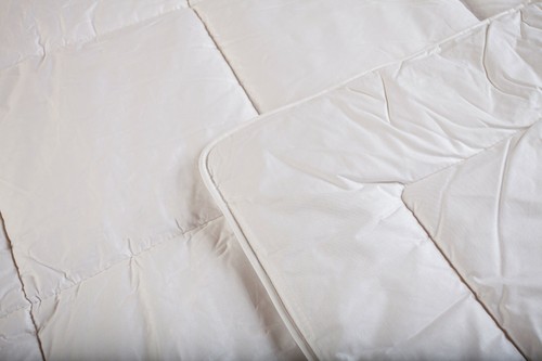 Merino Wool Wolldecke 220/240cm 10tog 500g + 2 Kissen 45/75cm Wolle + Baumwolle - Afbeelding 3 van 6