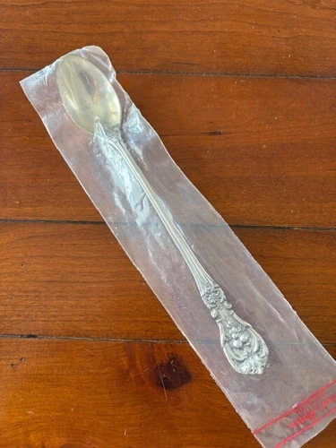 NEW HEAVY ICED TEASPOON REED & BARTON FRANCIS I STERLING SILVER 1 ICE TEA SPOON