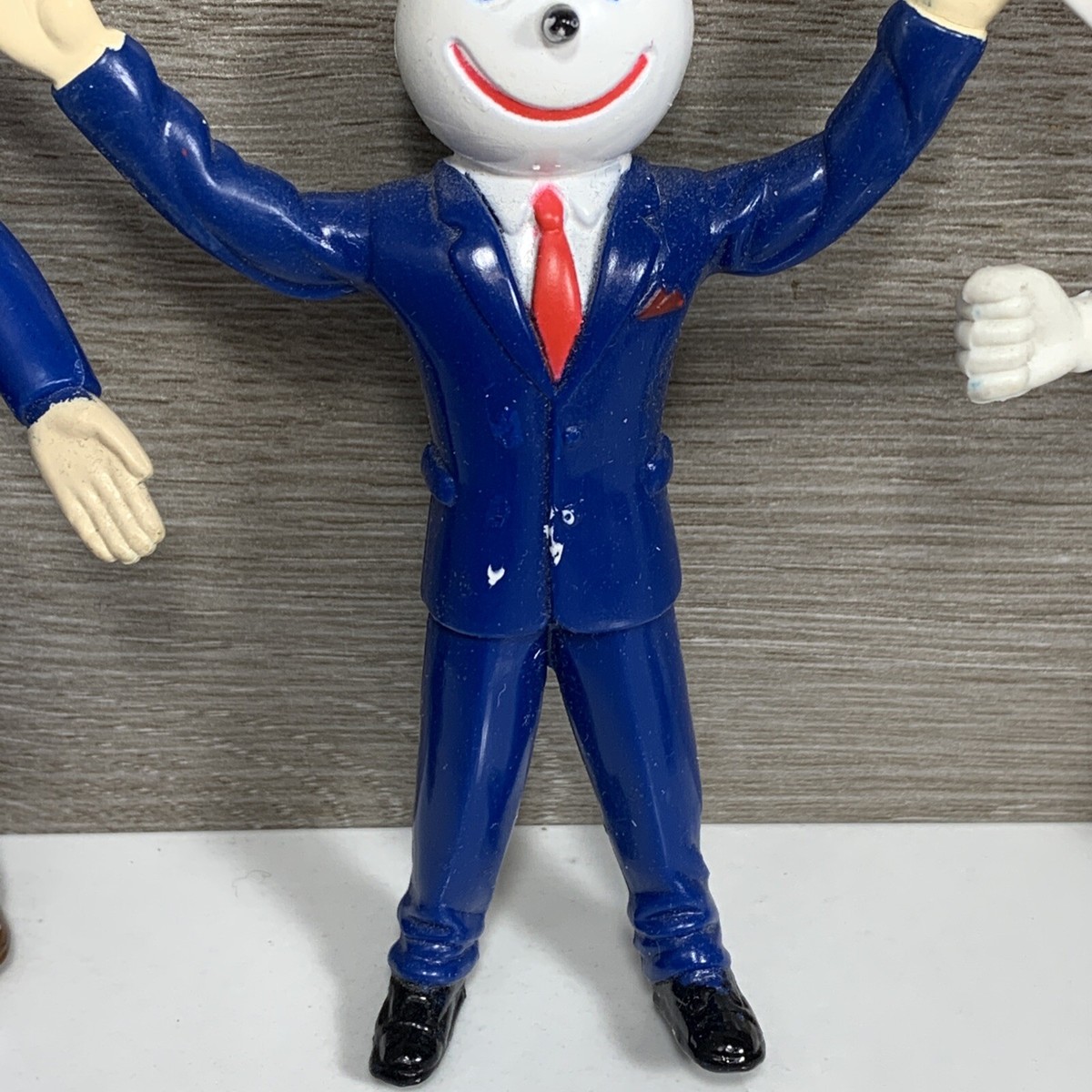 Lot of 8 Vintage Jack In The Box Restaurants Bendy Figures + Mini