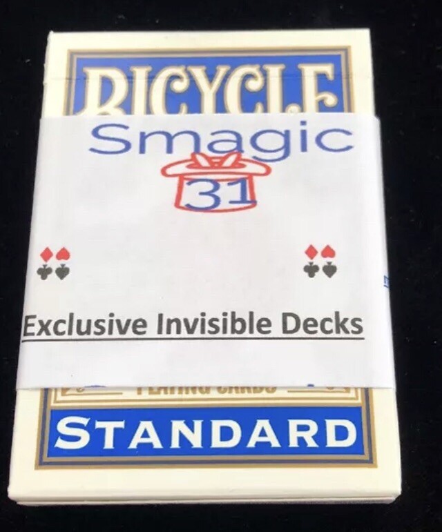 Invisible Deck Professional BLUE Bicycle Cards Magic Trick 1000 Sold ...