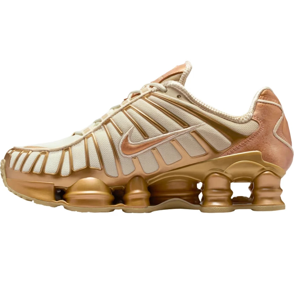 Size 9.5 - Nike Shox TL Coconut Milk/Metallic Gold/Celestial Gold