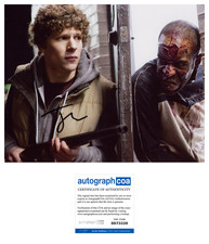 JESSE EISENBERG SIGNED AUTOGRAPH ZOMBIELAND COLUMBUS 8x10 PHOTO & ACOA COA