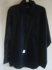 Mens Dress Shirt Arrow Black Size 16-16 1/2 34-35 New
