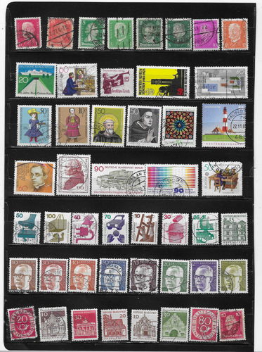 Germany Collection of 104 Different Old Used Off Paper Stamps