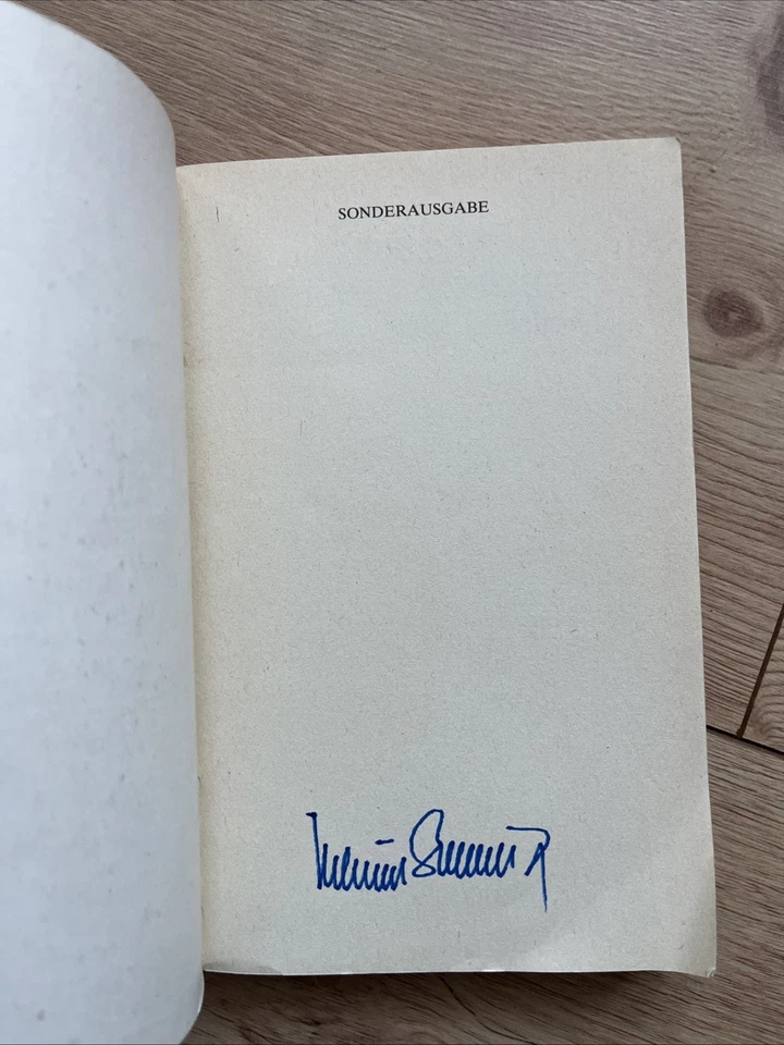 "Aus der Nähe gesehen" Helmut Schmidt Biografie mit Autogramm des Bundeskanzlers - Bild 2 von 3