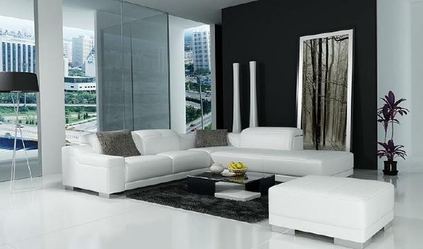 Wohnlandschaft Polster Ecke Eck Sofa + Usb Garnitur Landschaft Leder Sitz 2711C-image