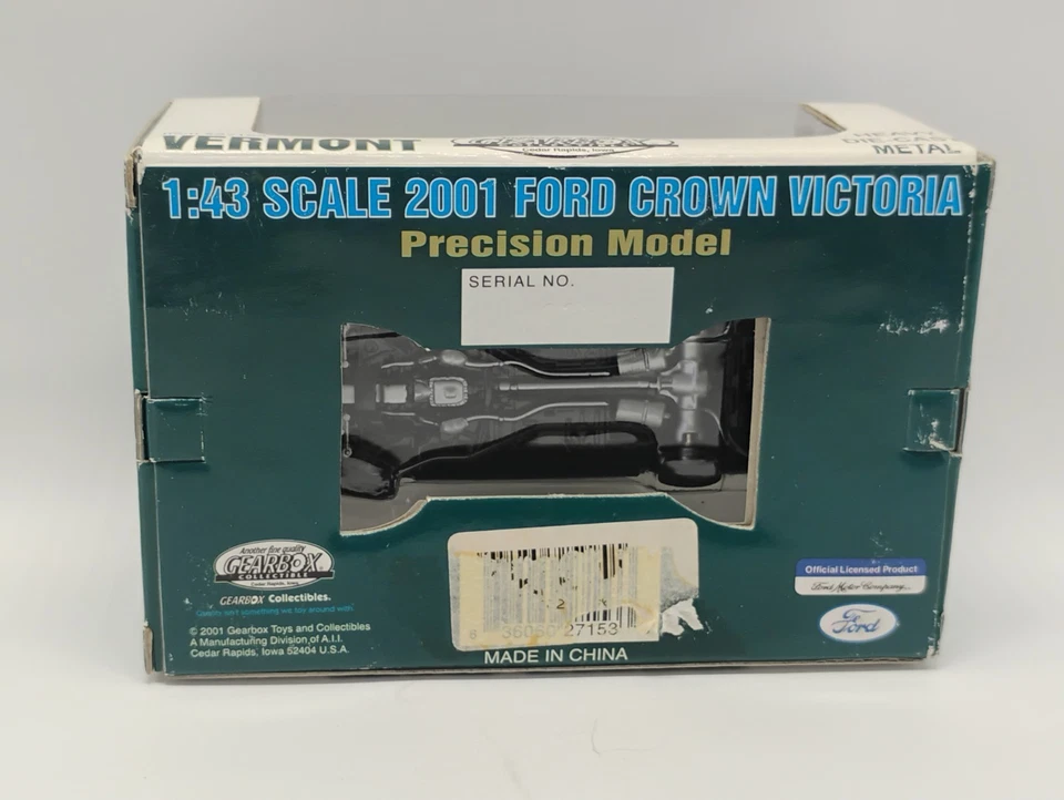 Gearbox Precision Model 1:43 Vermont State Trooper Crown Vic Police Interceptor - Image 2 of 4