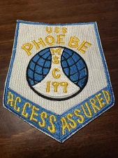 Vintage US Navy USS Phoebe MSC-199 Mine Sweeper Ship Patch